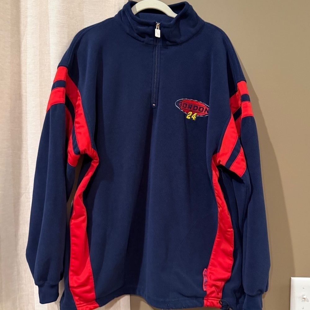 Vintage Chase Authentics Jeff Gordon Nascar Racing Fleece, Size XL